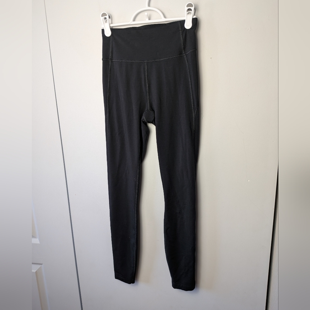 ALLBIRDS Women Legging Full Lenght Black Color 18% Merino Wool Size XS High Rise